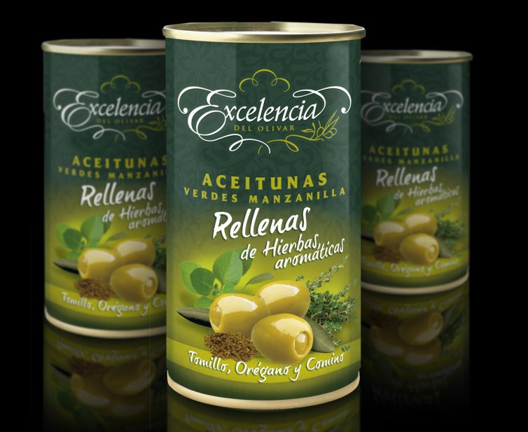 Branding y Packaging aceitunas Excelencia