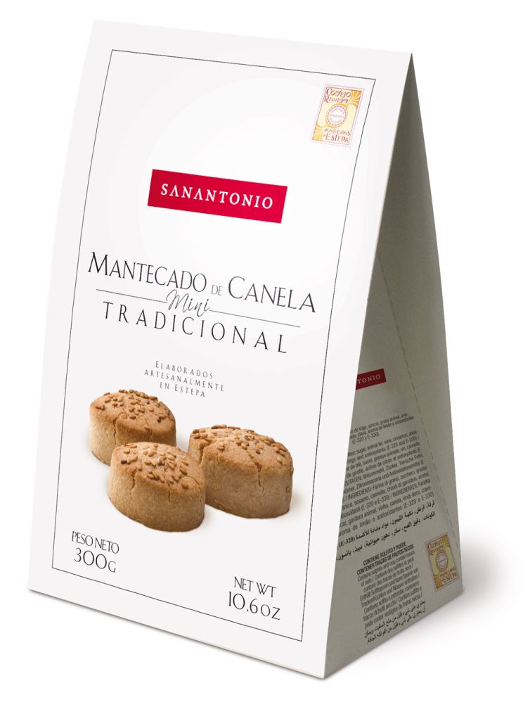 Packaging Mantecado de canela tradicional mini San Antonio