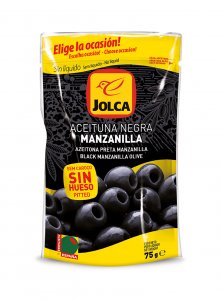 Diseño de bolsas doypack de aceitunas negras