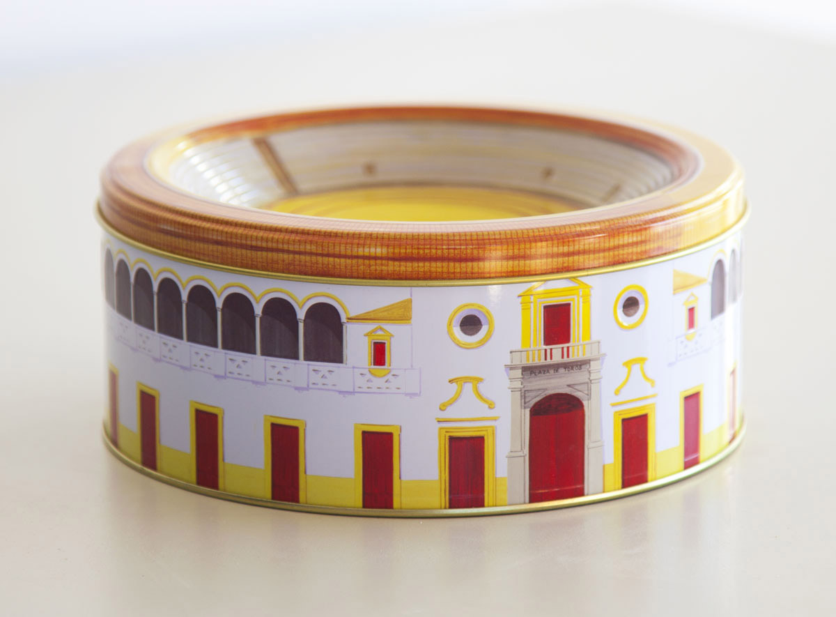 diseño de latas especiales plaza de toros