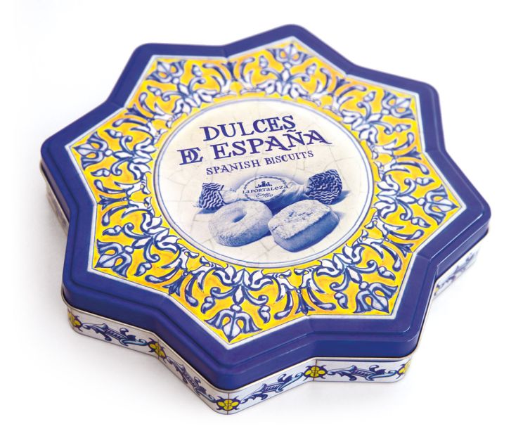 Diseño latas especiales azulejo Plaza de España