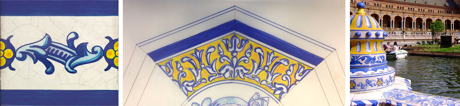 diseño de latas especiales boceto azulejo