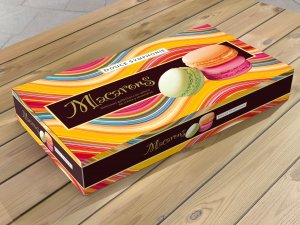 packaging of macarons