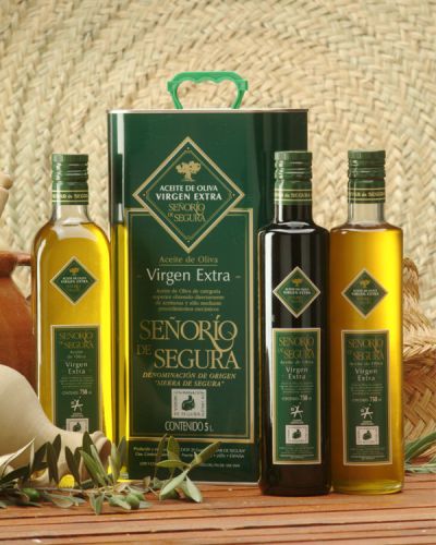 Bodegón aceite de oliva virgen extra Señorío de Segura
