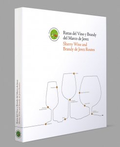 Diseño del libro "Rutas del Vino y Brandy del Marco de Jerez"