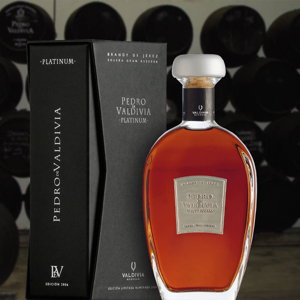Diseño de producto premium Brandy Pedro de Valdivia