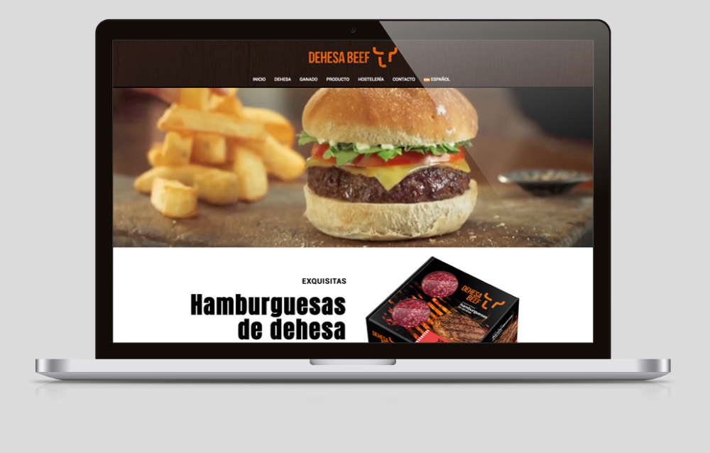 Diseño web corporativo de Dehesa Beef con branding digital desarrollado por Empacke