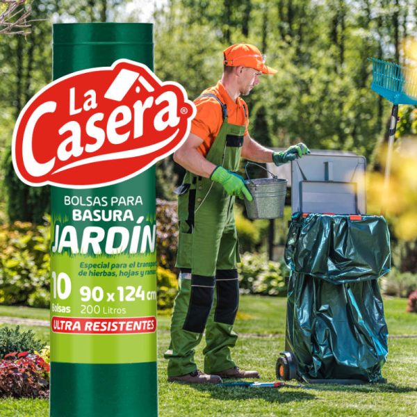 Diseño de marca y etiqueta bolsas de basura La Casera Méxixo