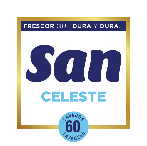 Logo suavizante SAN Celeste