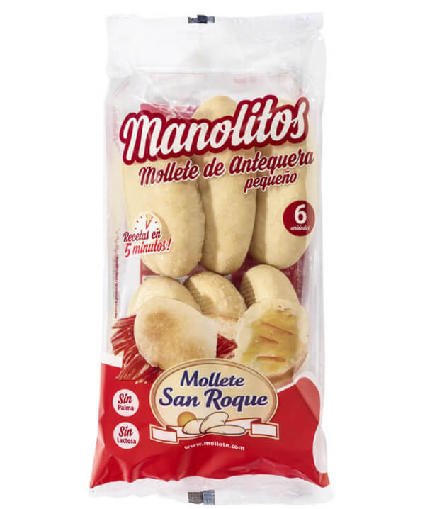 Molletes Manolito Salvado San Roque en envase tradicional
