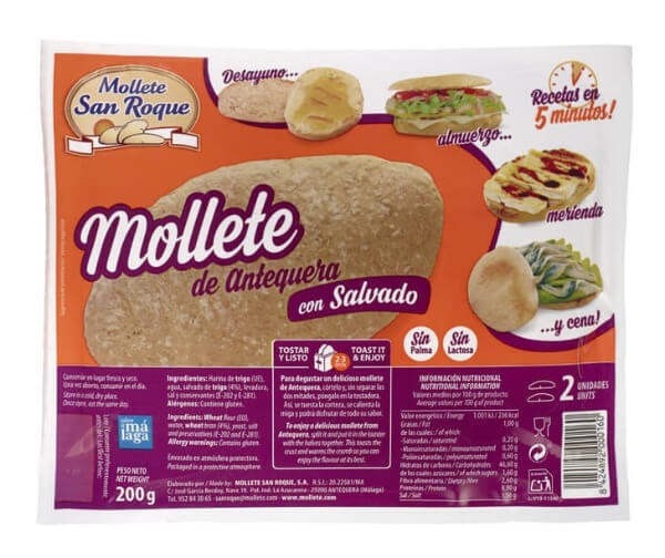 Molletes Salvado San Roque en atmósfera protectora